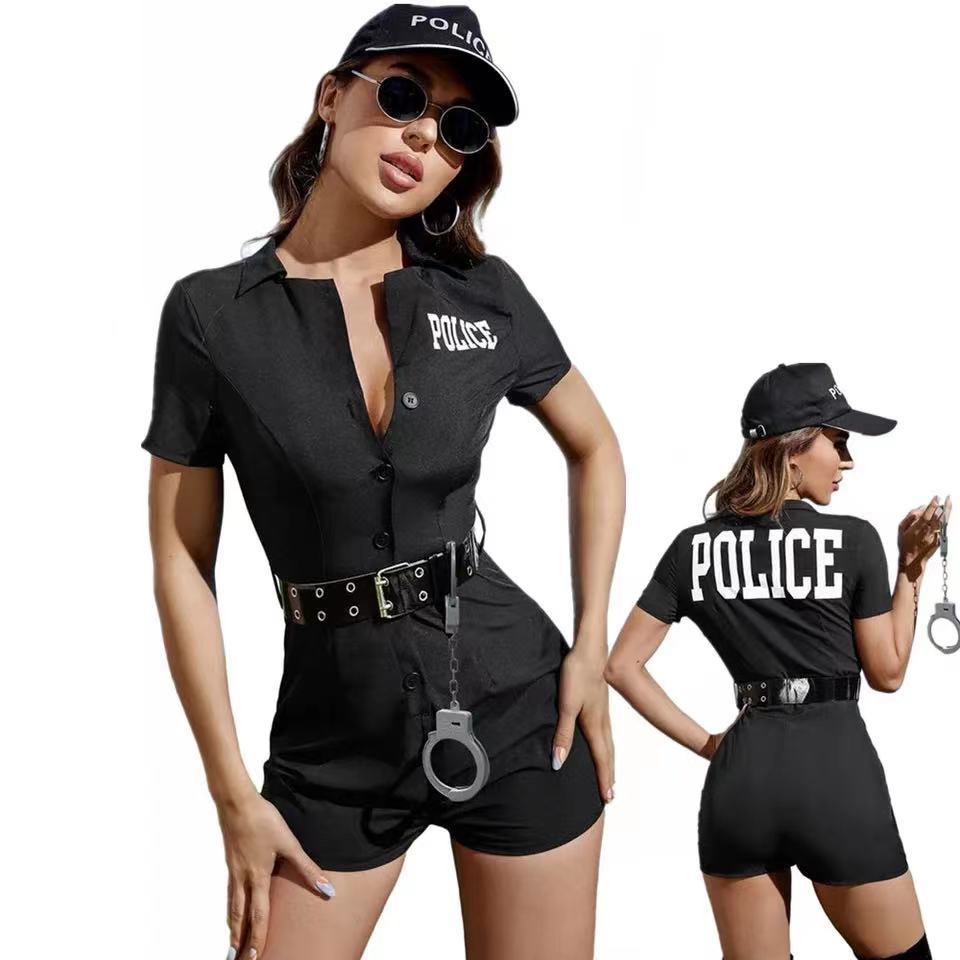 Erotic police uniform Jual S-XL sexy female police uniform cop costume police erotic uniform  role-playing lingerie | Shopee Indonesia