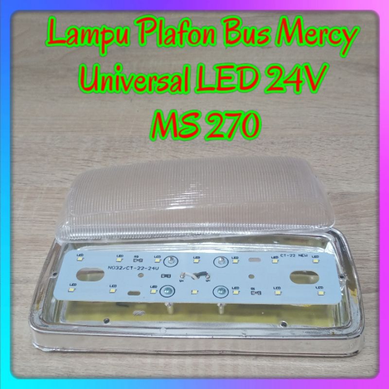 Jual LAMPU PLAFON / LAMPU CABIN BUS MERCY / UNIVERSAL LED 24V | Shopee ...