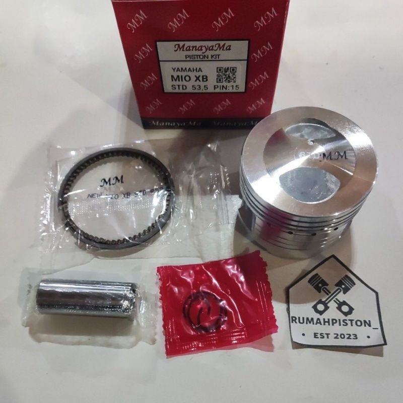 Jual PISTON KIT MIO XB MANAYAMA OVERSIZE STD 50 100 150 200 | Shopee ...