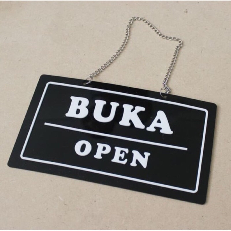 Jual Signage Open Closed Timbul/Papan Petunjuk (Premium) | Shopee Indonesia