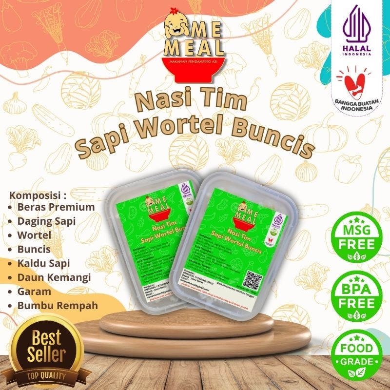Jual Nasi Tim Sapi Wotel Buncis (MPASI / Non MSG / HALAL / MENU BOOSTER ...