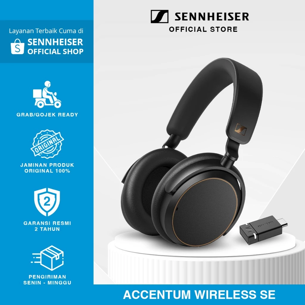 SENNHEISER ACCENTUM Wireless Special Edition Headphone + BTD 600 Bluetooth Dongle
