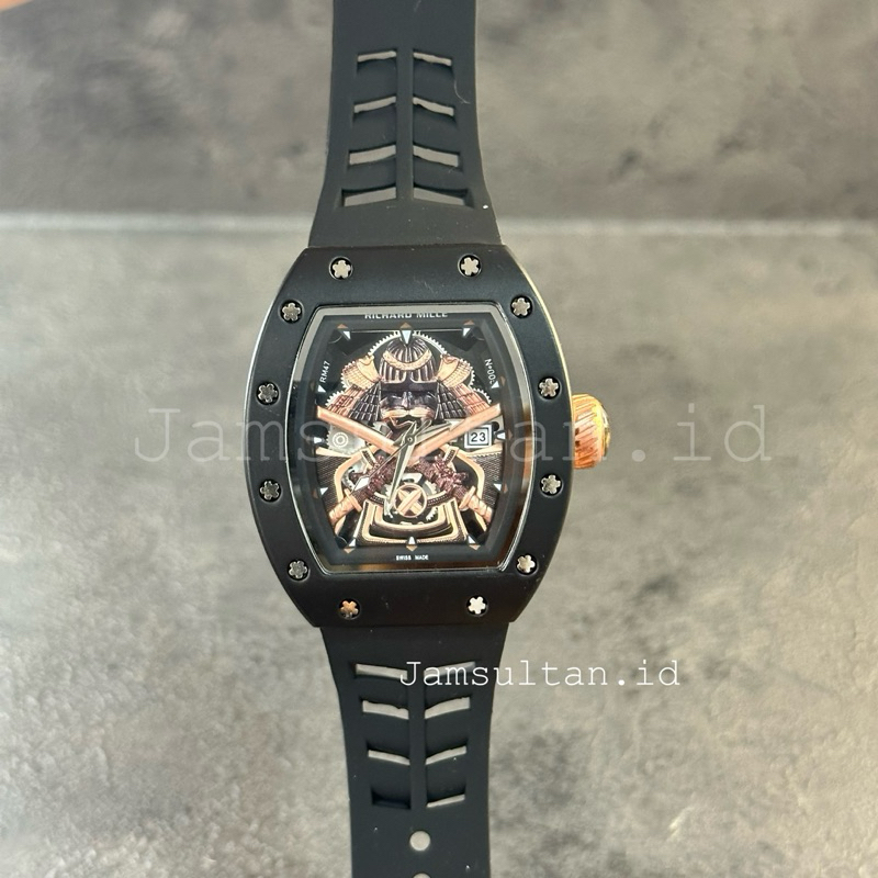 Jual JAM TANGAN SULTAN RM SAMURAI TALI RUBBER TANGGAL AKTIF DIAMETER ...