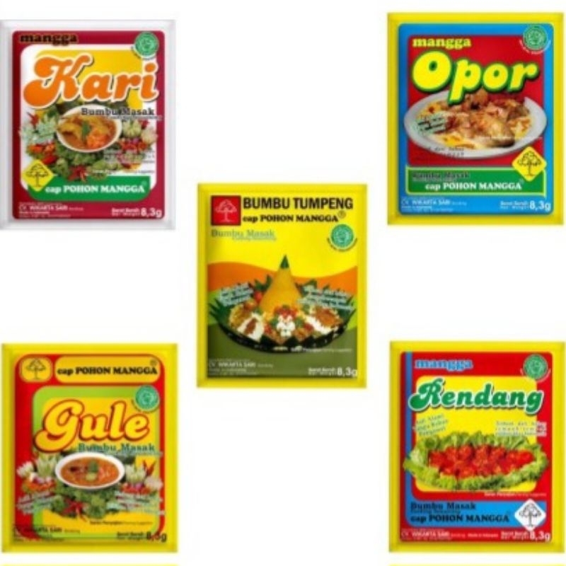 Jual 1 Pak Bumbu Cap Pohon Mangga (Tumpeng, Gule, Rendang, Opor, Kare ...