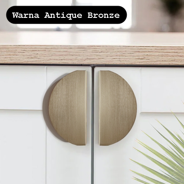 Jual Brushed Bronze Gold Handle Circle Half Setengah Lingkar Tarikan ...