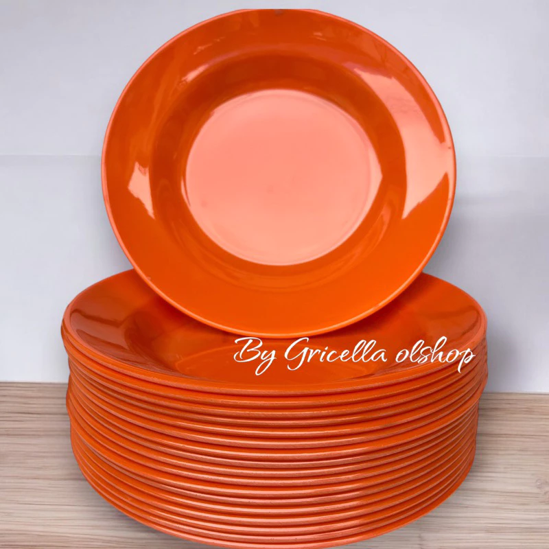Gambar 6 Piring Makan Melamin 1 Set 12 PCS Food Grade Warna Premium
