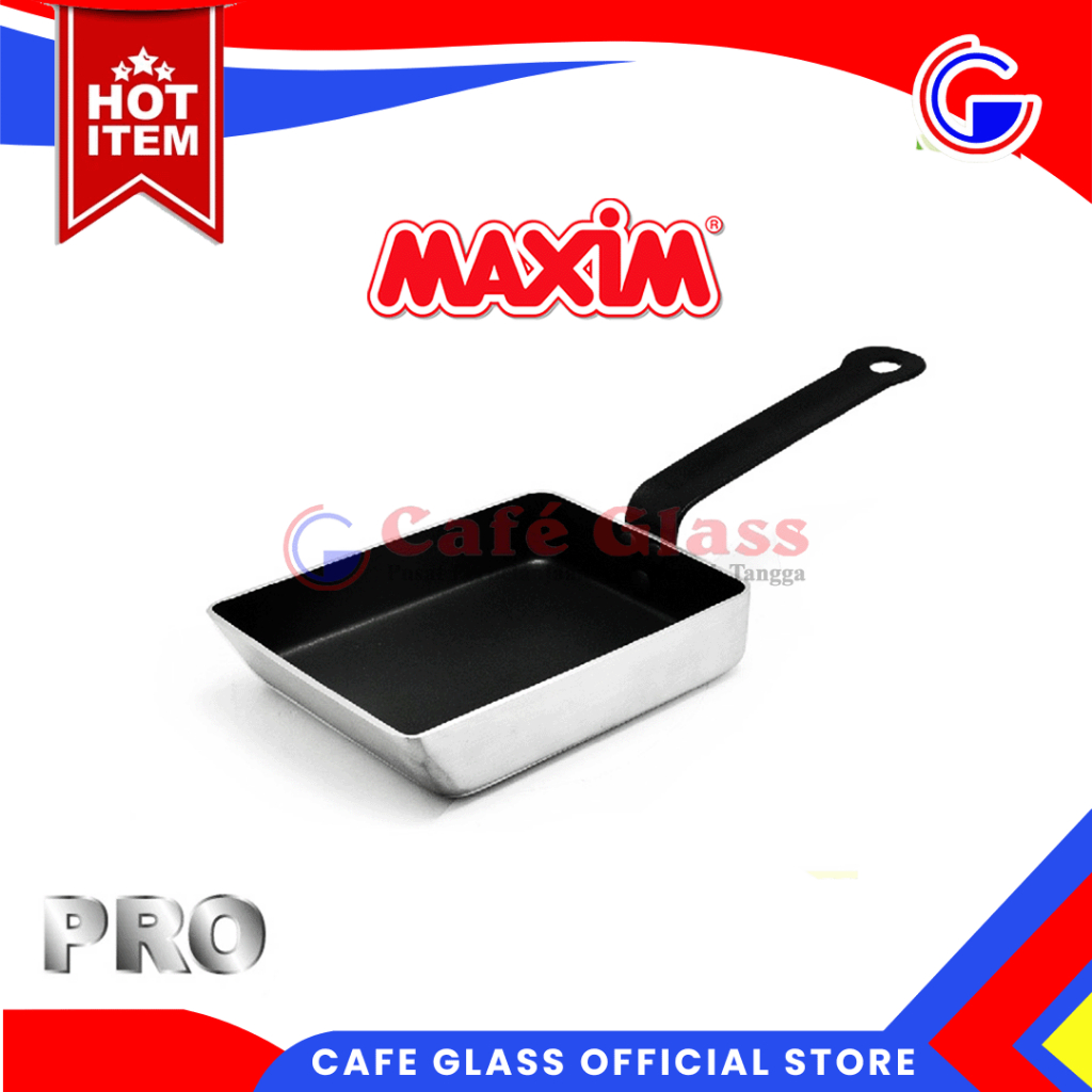 Maxim Pro Series Wajan Teflon Anti Lengket 7 Inch Eggpan Tamagoyaki