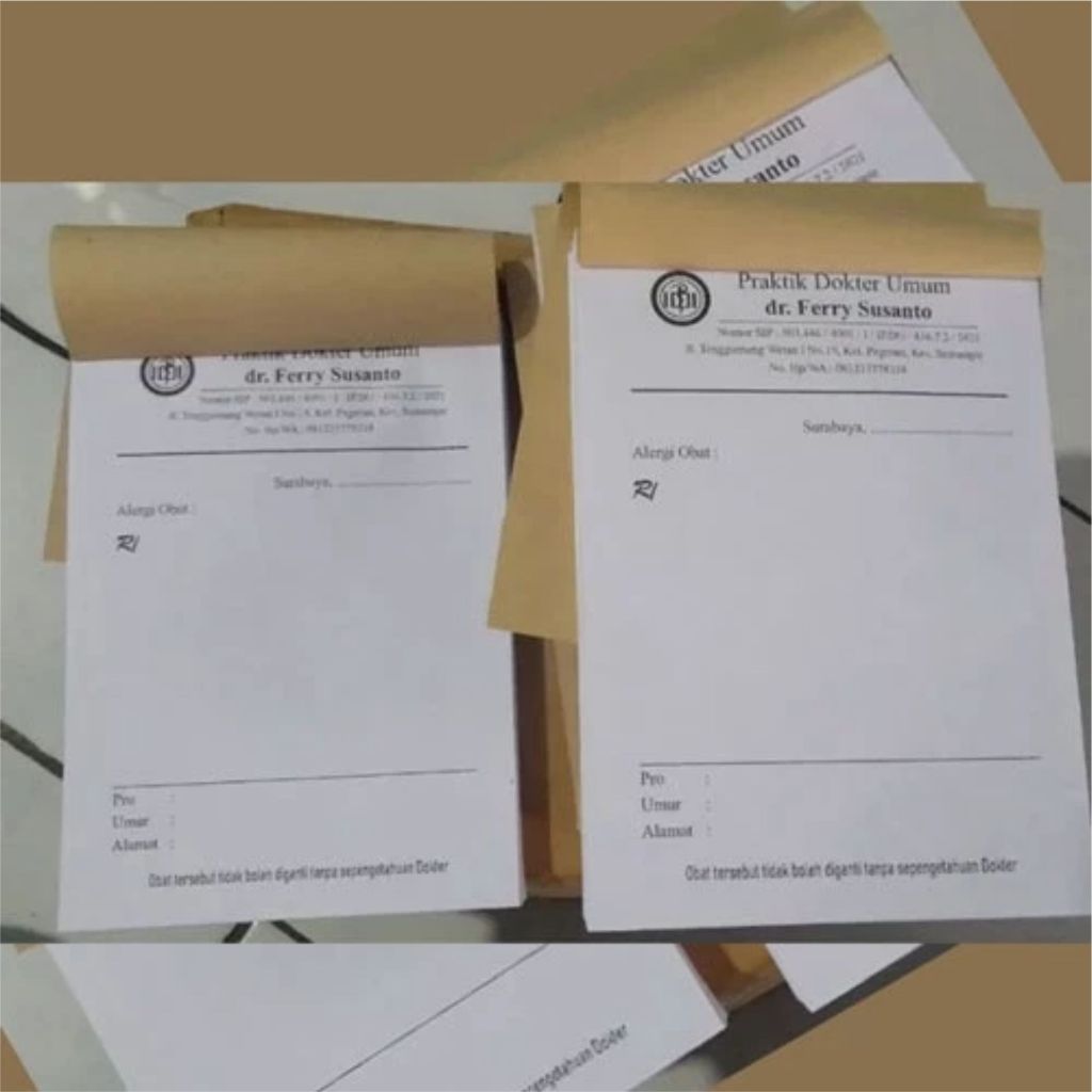 Jual Cetak Nota HVS 1 RIM 1 PLY Nota Toko Kwitansi Surat Jalan Invoice ...