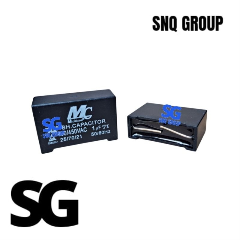 Jual Capasitor fan indoor ac 1 uf MC kotak jarum Kapasitor kawat 1uf