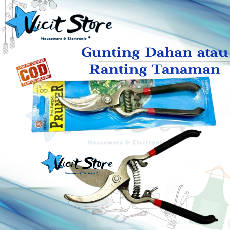 Jual Gunting Dahan / Gunting Ranting Batang Daun Tanaman Gagang Karet 8 ...