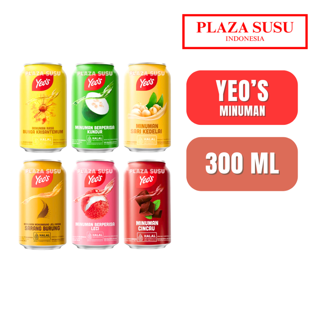 Jual MINUMAN YEO'S KALENG 300ML YEOS CRYSANTEMUM WINTERMELON KELEDAI ...