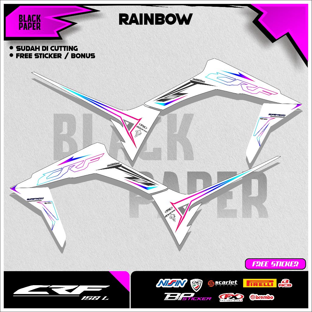 Jual STRIPING MOTOR CRF 150 SIMPEL | Shopee Indonesia
