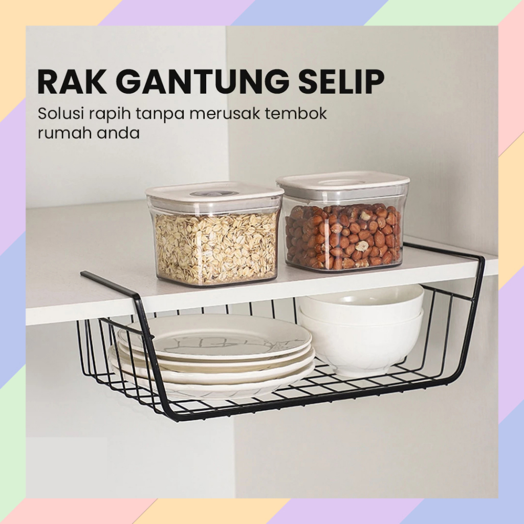 Jual RK21 Rak Gantung KERANJANG SELIP Penyimpanan Lemari Kabinet ...