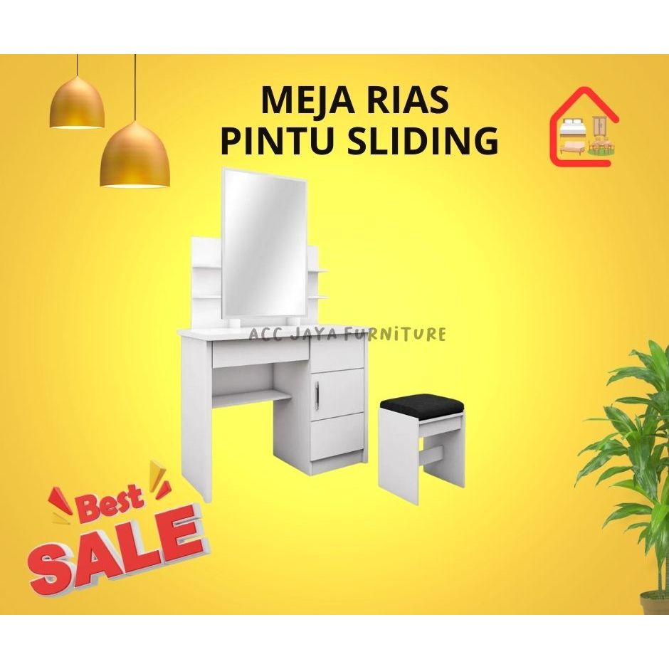 Jual MEJA RIAS KACA SLIDING MURAH MR 007 GRAVER FREE RAKIT | Shopee ...