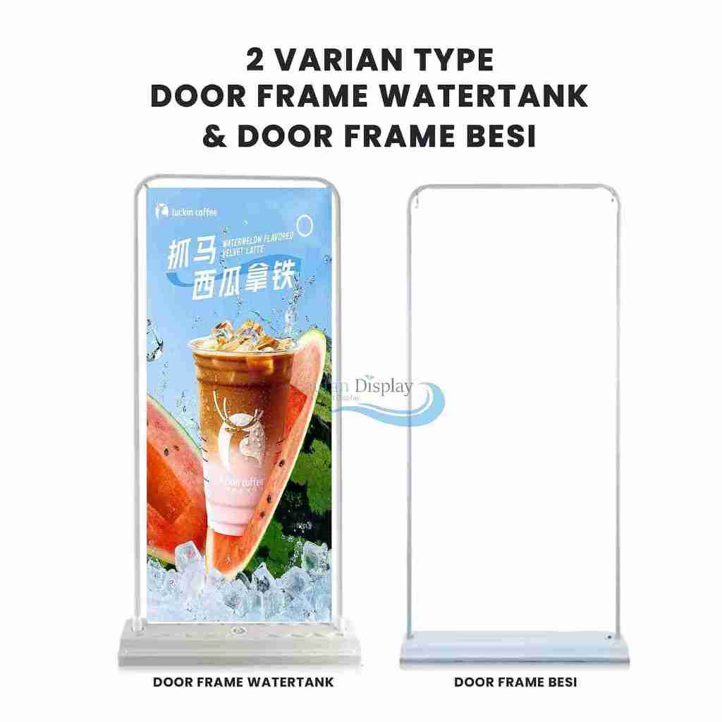 Jual Paket Cetak Door Frame Banner 60x160 cm (2 Sisi) Custom Desain ...