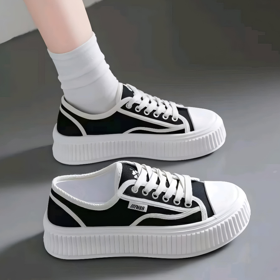 Jual Meisyera_Official Sepatu Wanita Canvas Bertali Kasual Fashion ...