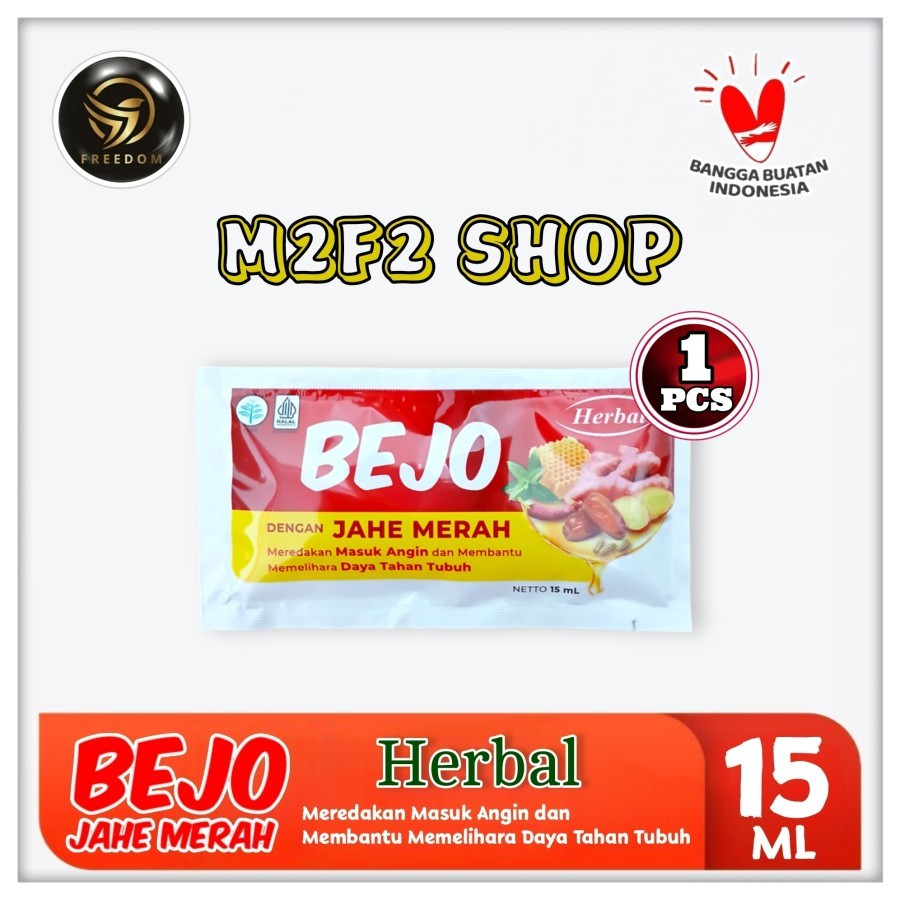 Jual Bejo Herbal Tolak Angin Jahe Merah | Cair Sachet - 15 ml (Kemasan ...