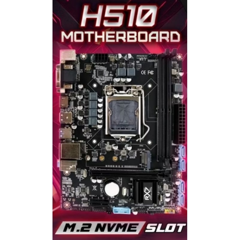 Jual MOTHERBOARD RX7 H510 Socket LGA 1200 DDR4 INTEL SUPPORT NVME ...