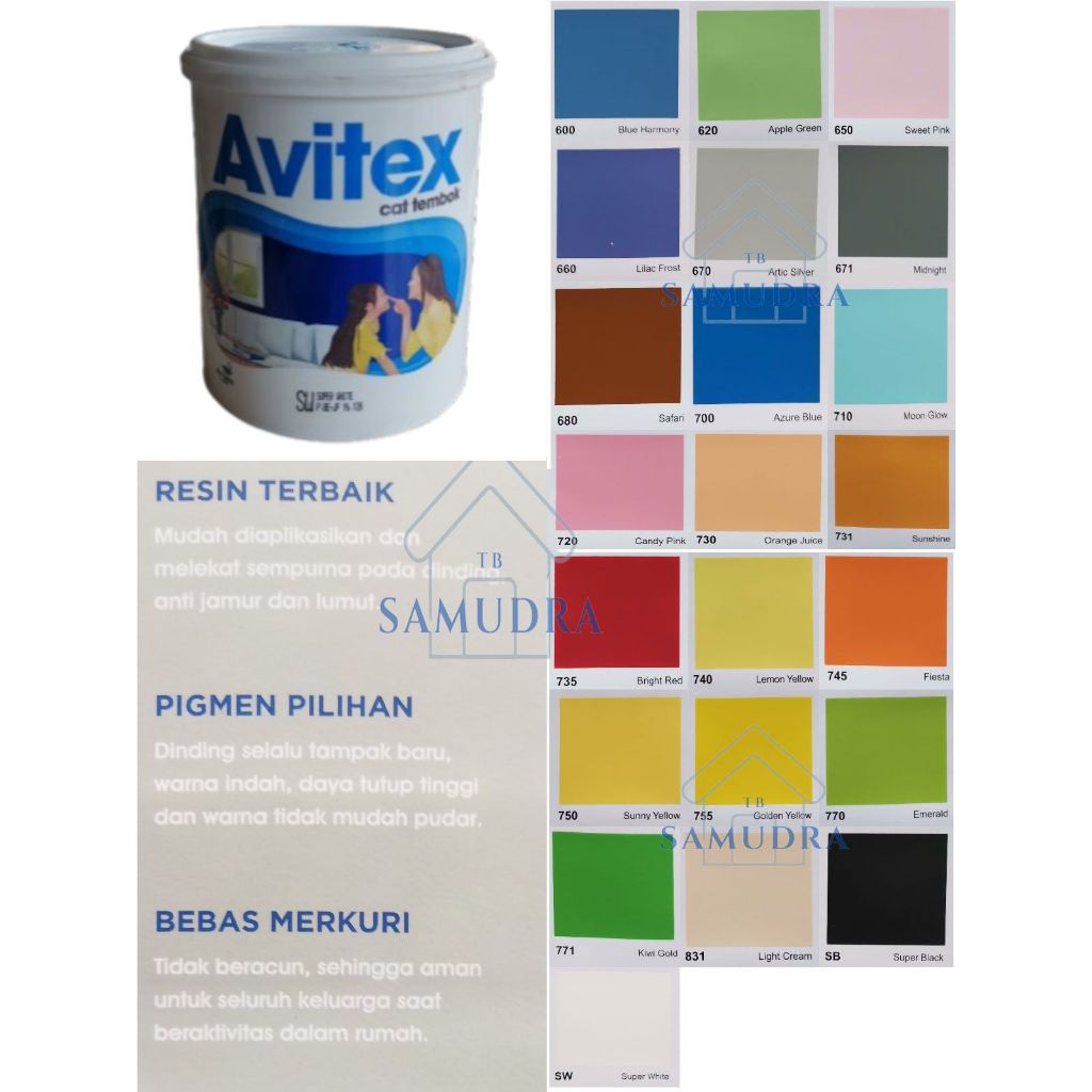 Jual Avitex Cat Tembok Terlengkap & Harga Terbaru Agustus 2026 | Shopee ...