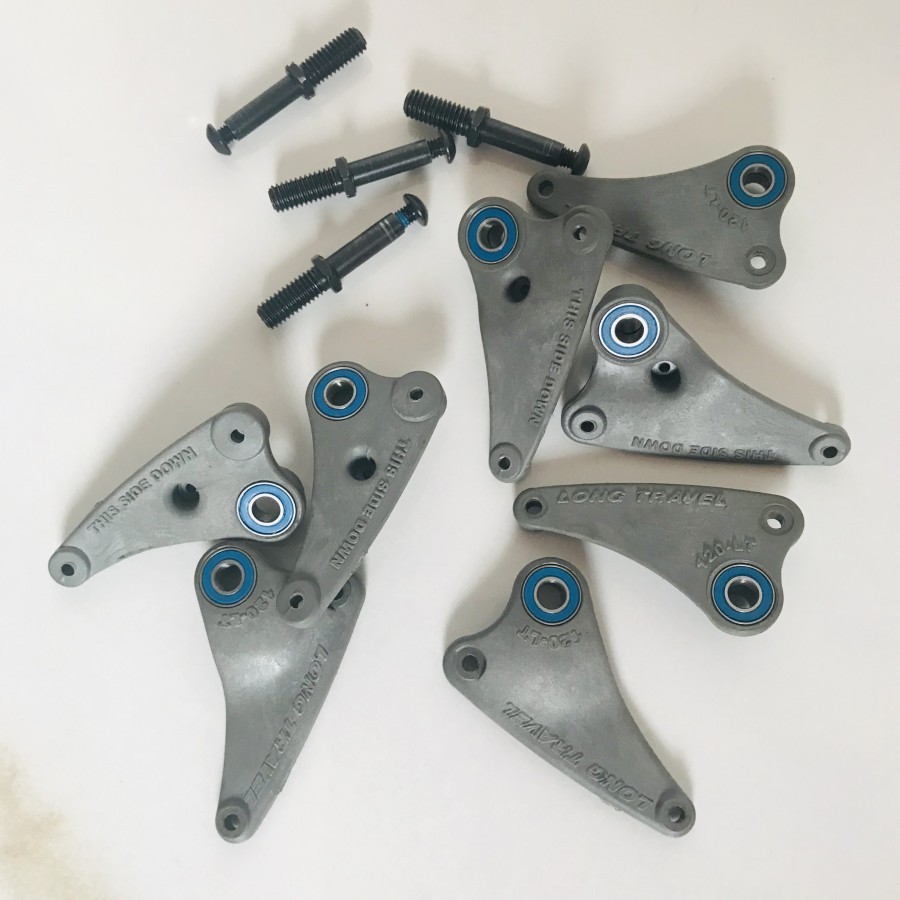 Set Bracci Oscillanti Anteriore In Alluminio Per RC Car 1/10 Traxxas REVO E-REVO Summit – Blu