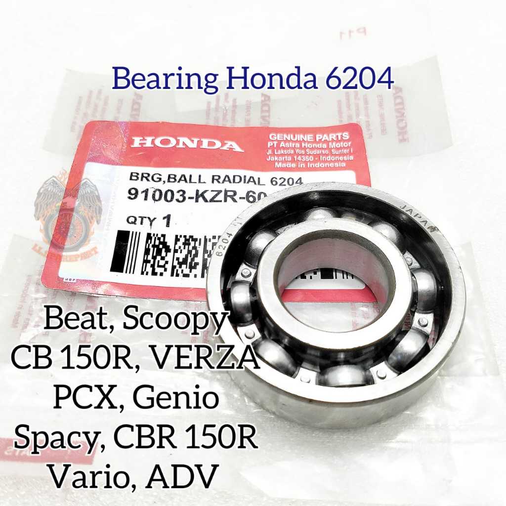 Jual Bearing Honda 6204 Klahar Kualitas Asli Ori Original BEAT SCOOPY ...