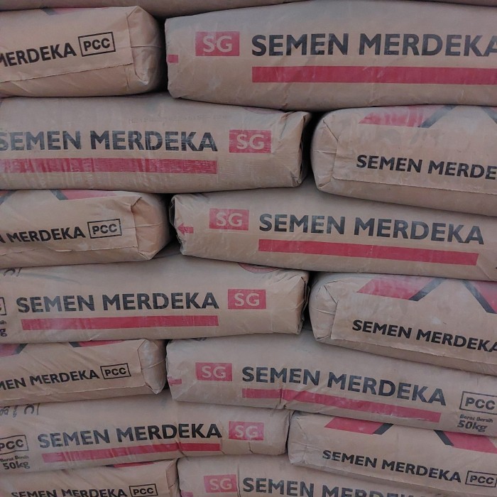 Jual SEMEN MERDEKA ECERAN 50 KG ( PCC ) | Shopee Indonesia