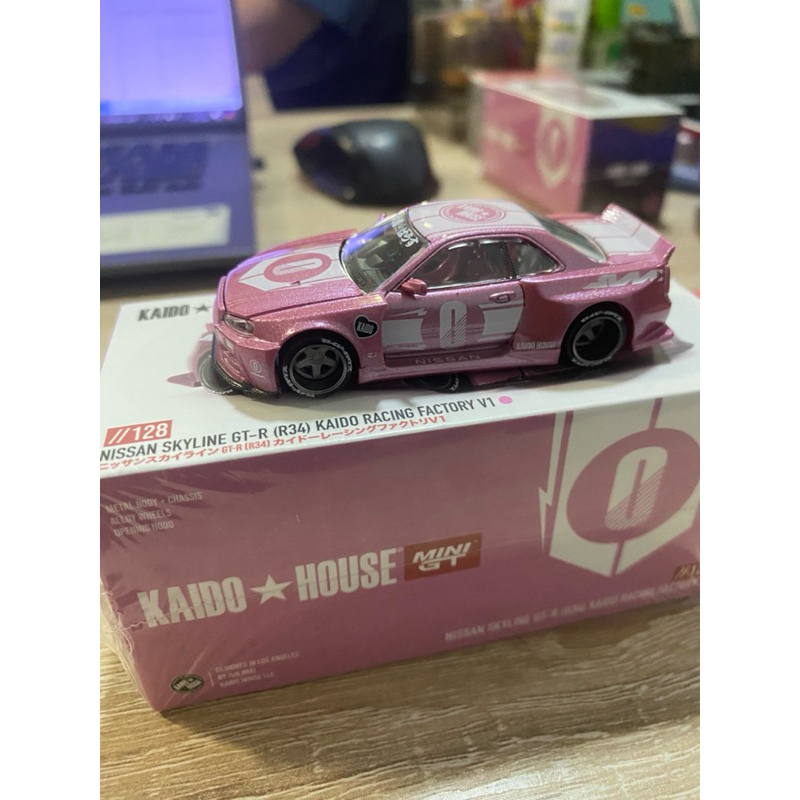 Jual Mini GT Kaido House R34 Racing Factory V1 Pink (unsealed) | Shopee ...