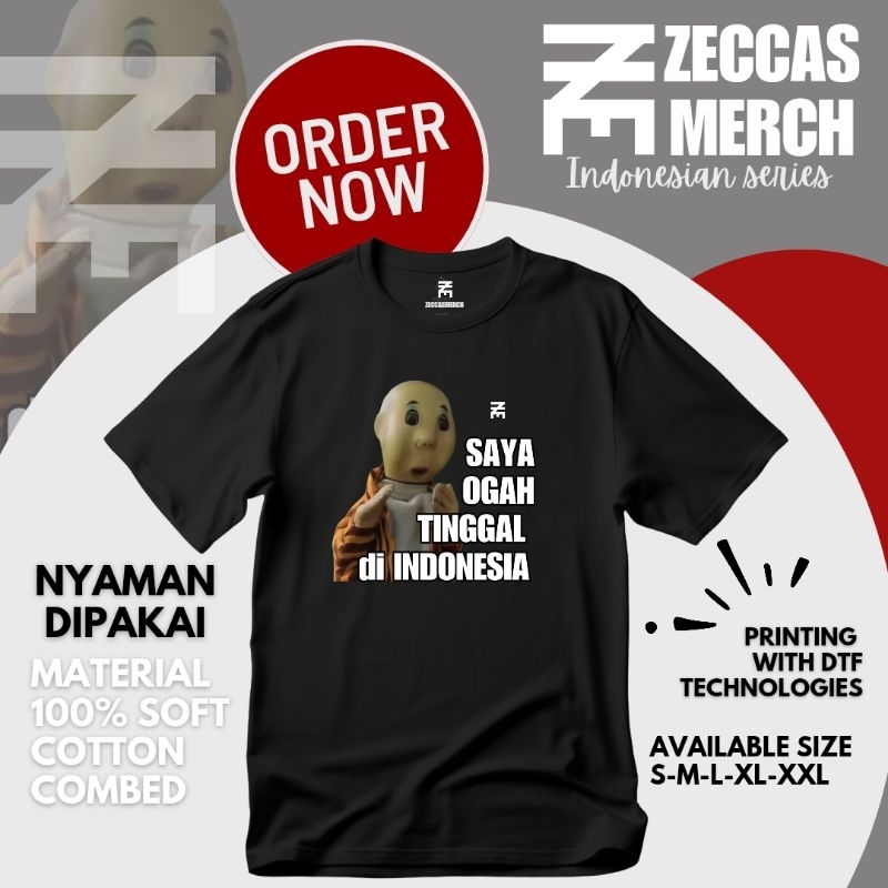 Jual T-shirt Indonesia Pak Ogah ZM Special edition | Shopee Indonesia