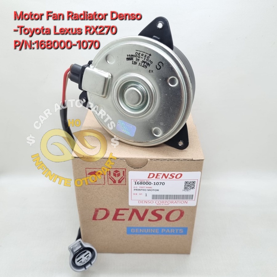 Jual MOTOR FAN RADIATOR LEXUS RX270 HARGA SATUAN 168000-1070 QUALITY ...