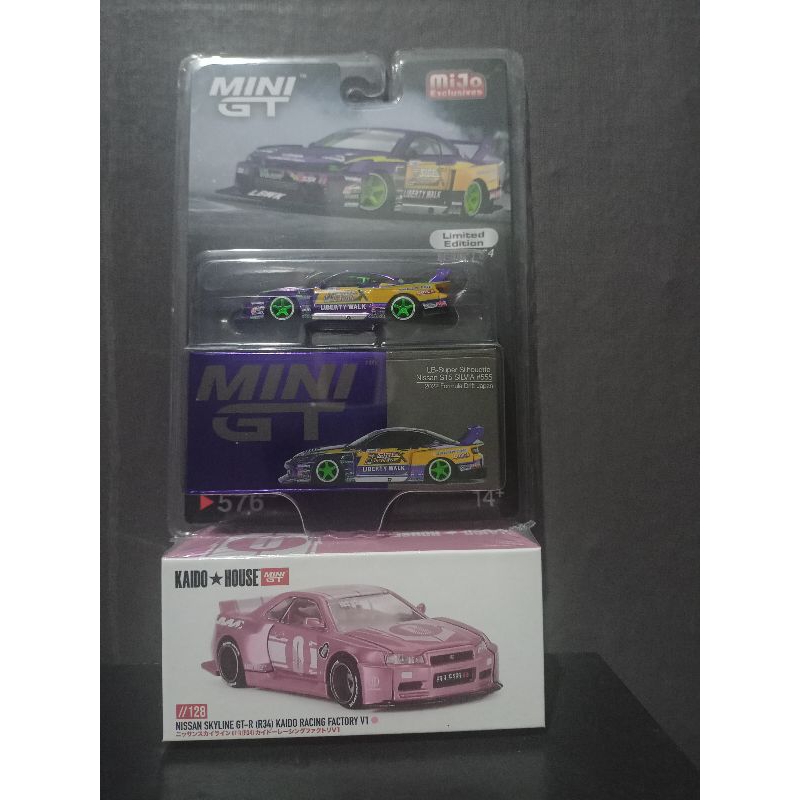 Jual Kaido House R34 Pink & Mini GT S15 LBWK Ungu Blister | Shopee ...