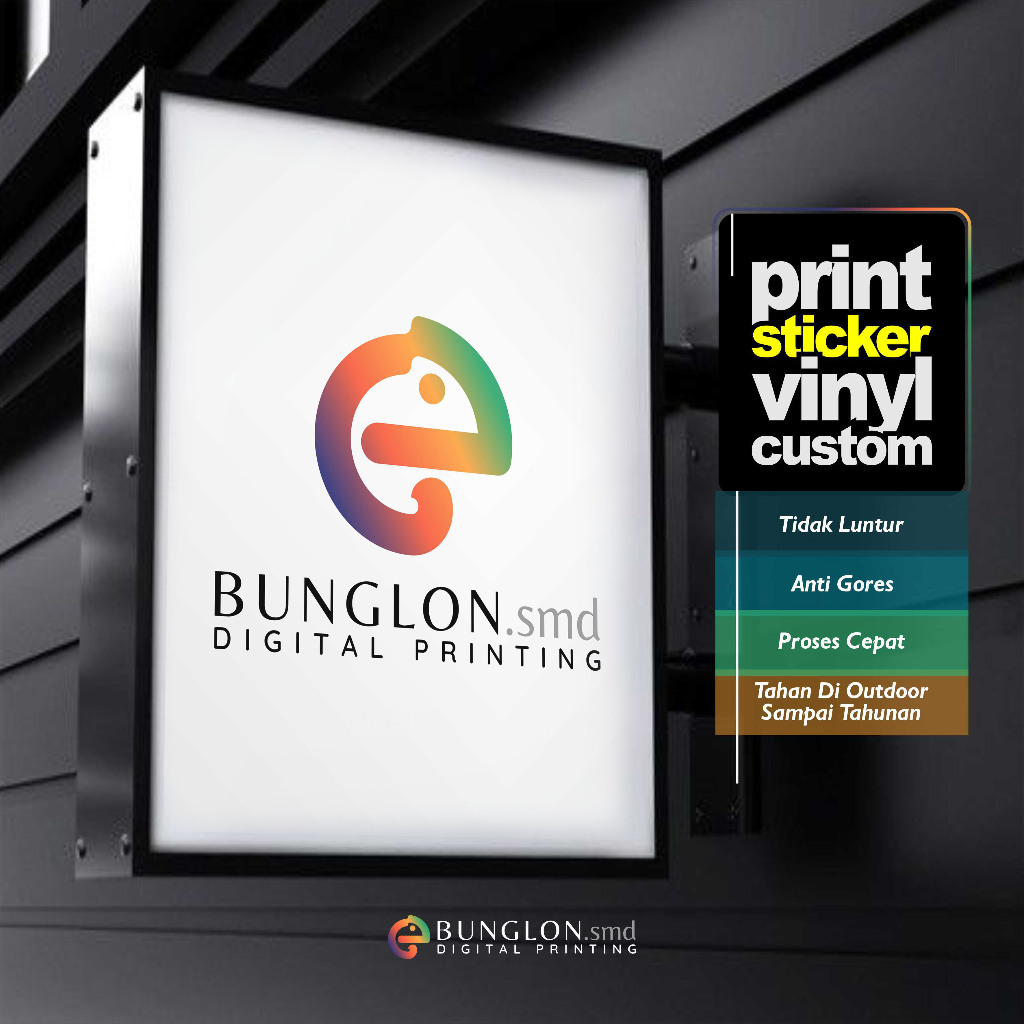 Jual PRINT CETAK STICKER PLANG TOKO CUSTOM DESAIN | Shopee Indonesia