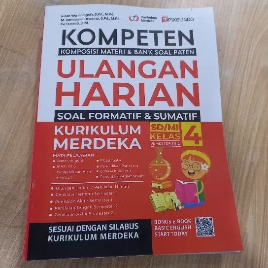 Jual BUKU KOMPETEN ULANGAN HARIAN KURIKULUM MERDEKA SD/MI KELAS 4 ...