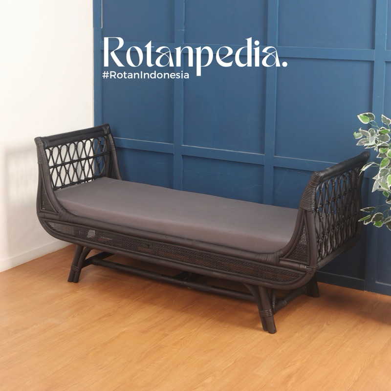 Jual Sofa Bench Rotan Minimalis 3 Seater / Sofa Tamu Rotan / Bench ...