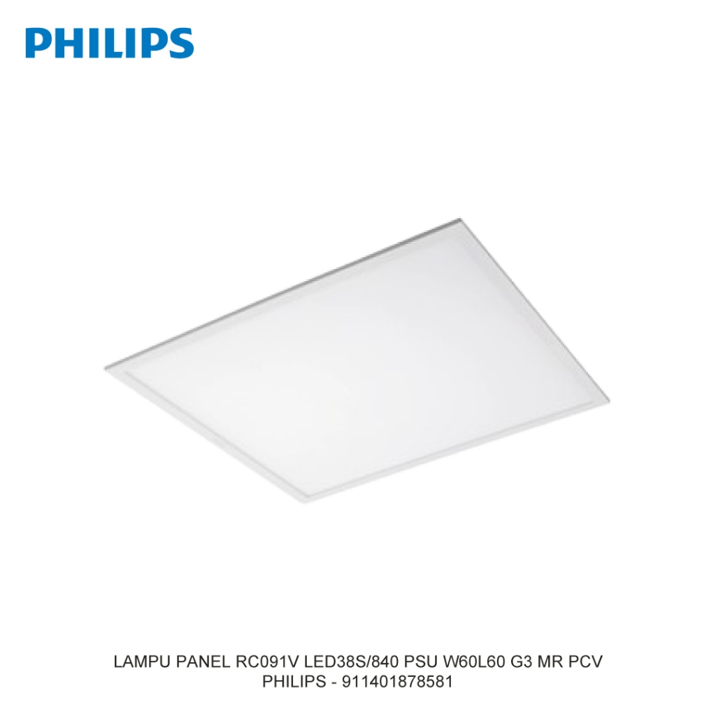 Jual Lampu Panel Philips RC091V LED38S/840 PSU W60L60 G3 MR PCV ...