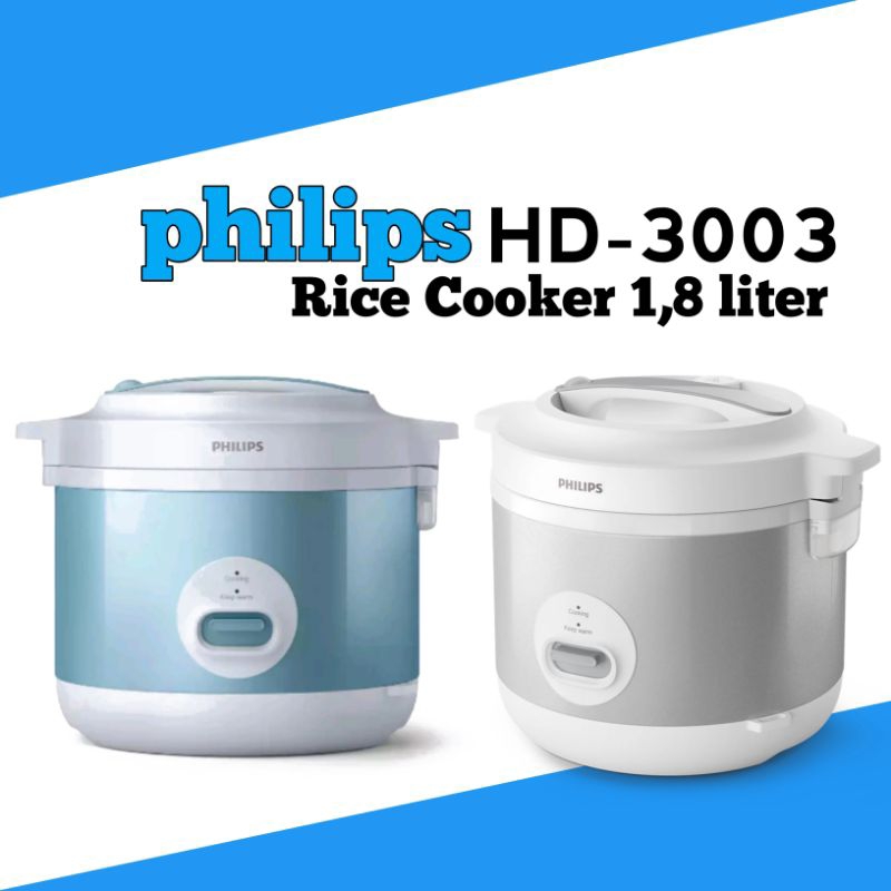 Jual PHILIPS RICE COOKER HD-3003 magic com Philips 1, 8Liter | Shopee ...