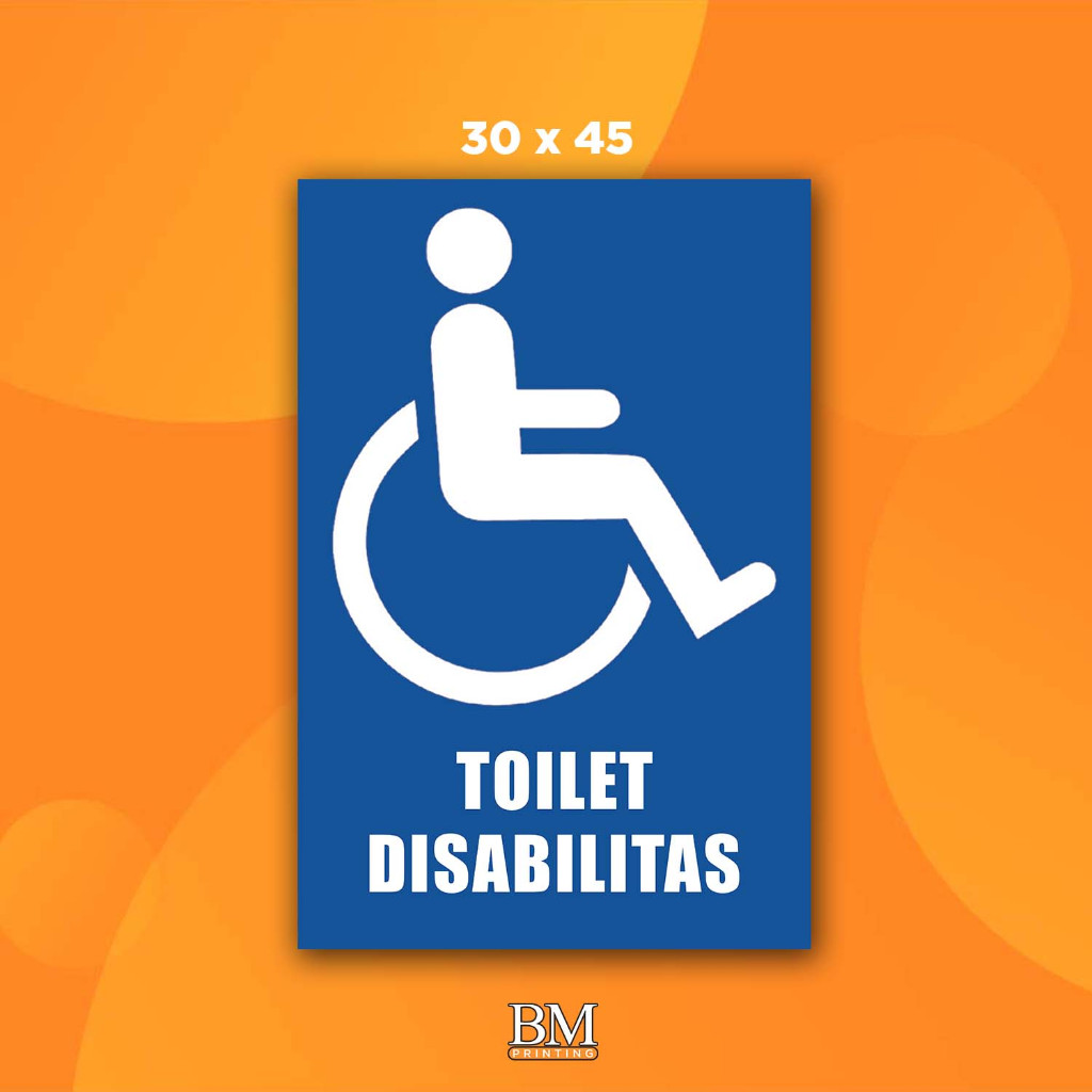 Jual Stiker K3 Toilet Disabilitas / Sticker Disabled Toilet (Print ...