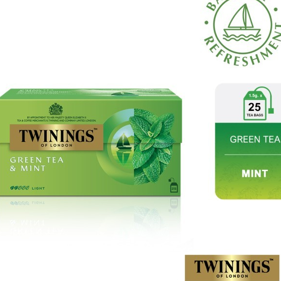 Jual Twinings Teh Hijau Celup Rasa Green Tea Mint 25x1.5 | Shopee Indonesia