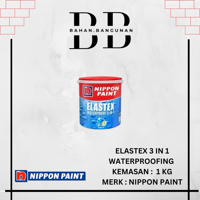 Jual Elastex 1kg Elastex Galon 1 kg Waterproof 3 in 1 Ready Mix Nippon