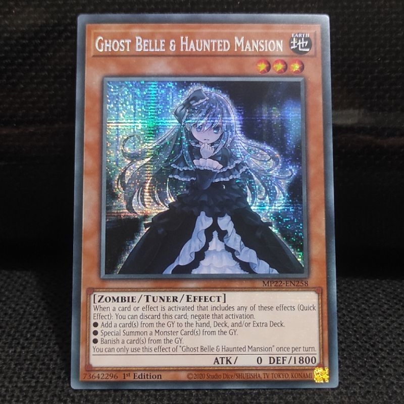 Ghost Belle & Haunted Mansion – Prismatic Secret Rare MP22-EN258 Yu-Gi-Oh! TCG Card