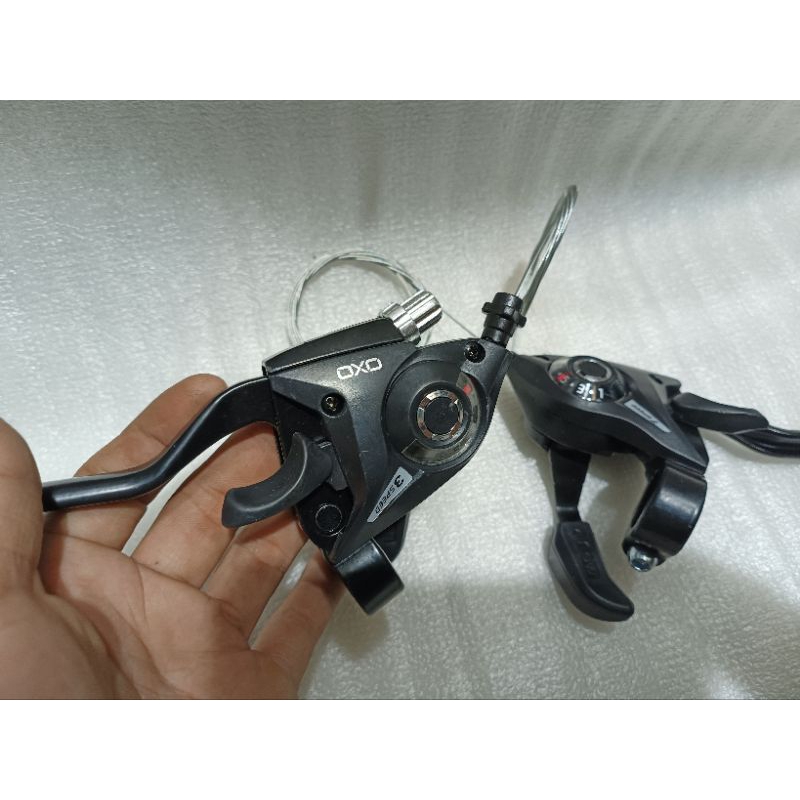 Jual shifter sepeda gunung merk oxo dan exodus speed 3x7 plus handle ...