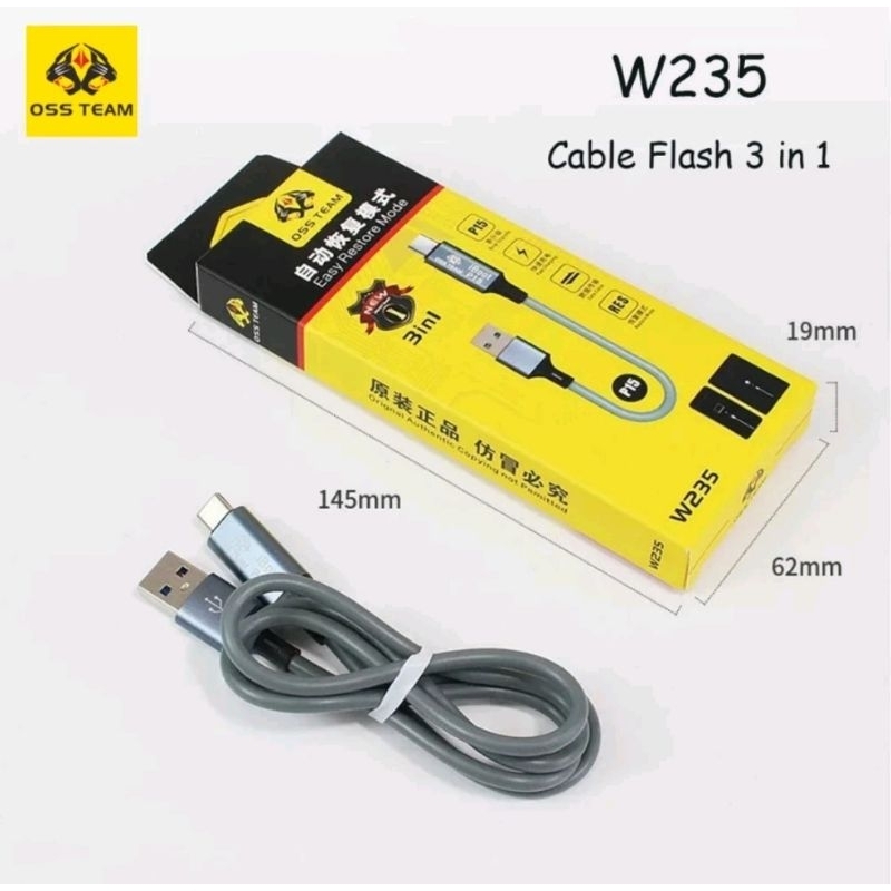 Jual W235 | Cabel Cable Flash 3 in 1 Oss Team / Kabel Flasher | Shopee ...