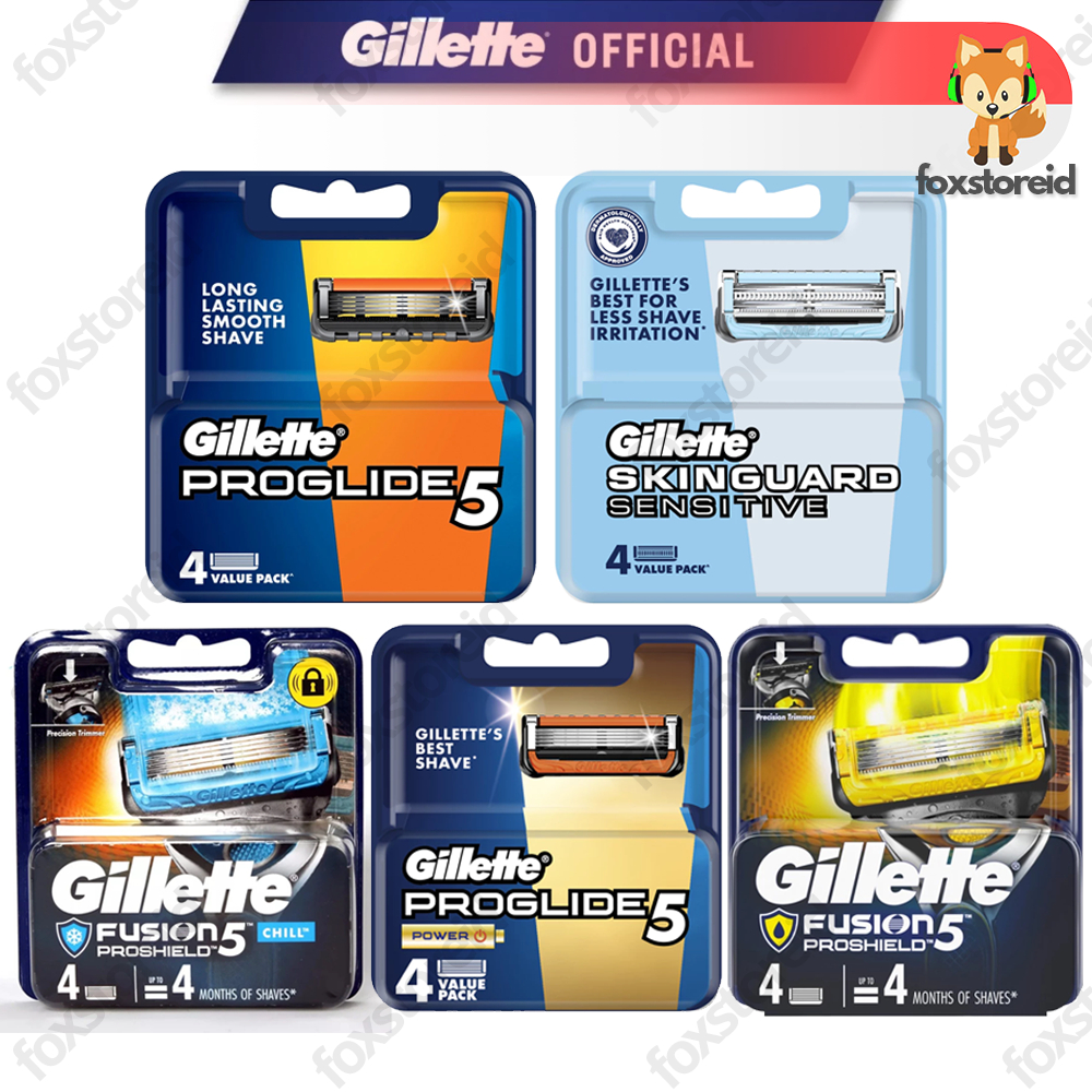Jual GILLETTE Proglide 5 Refill Isi 4 (Power/Proshield/Skinguard ...