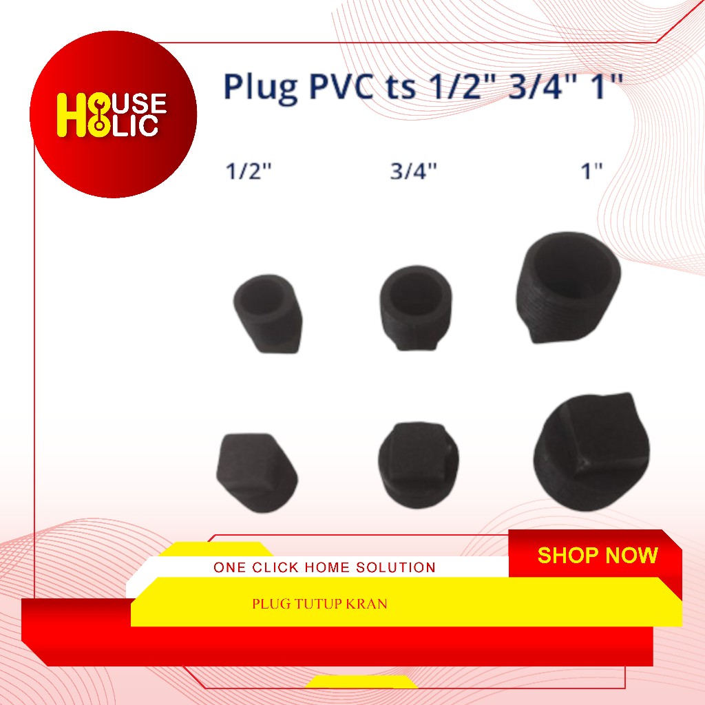 Jual Plug Pvc Tutup Sumbat Kran Keran Air Flug End Dop Drat Luar Tutup ...