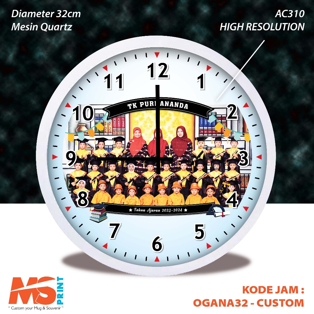 Jual Jam Custom Premium ukuran Besar | Shopee Indonesia