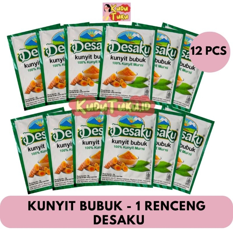 Jual 12 PCS - DESAKU KUNYIT BUBUK 5g SACHET - 1 RENCENG | Shopee Indonesia