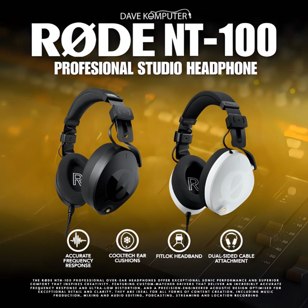 Jual Rode NTH-100 / NTH 100 / NTH100 Professional Studio Headphones ...