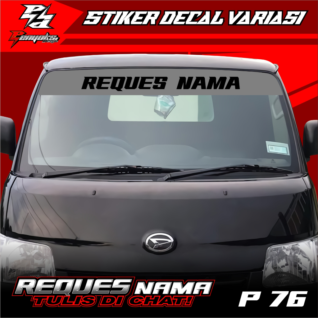 Jual Stiker Kaca Depan All Pick Up.futura,L300,Grand Max,Straga,New ...