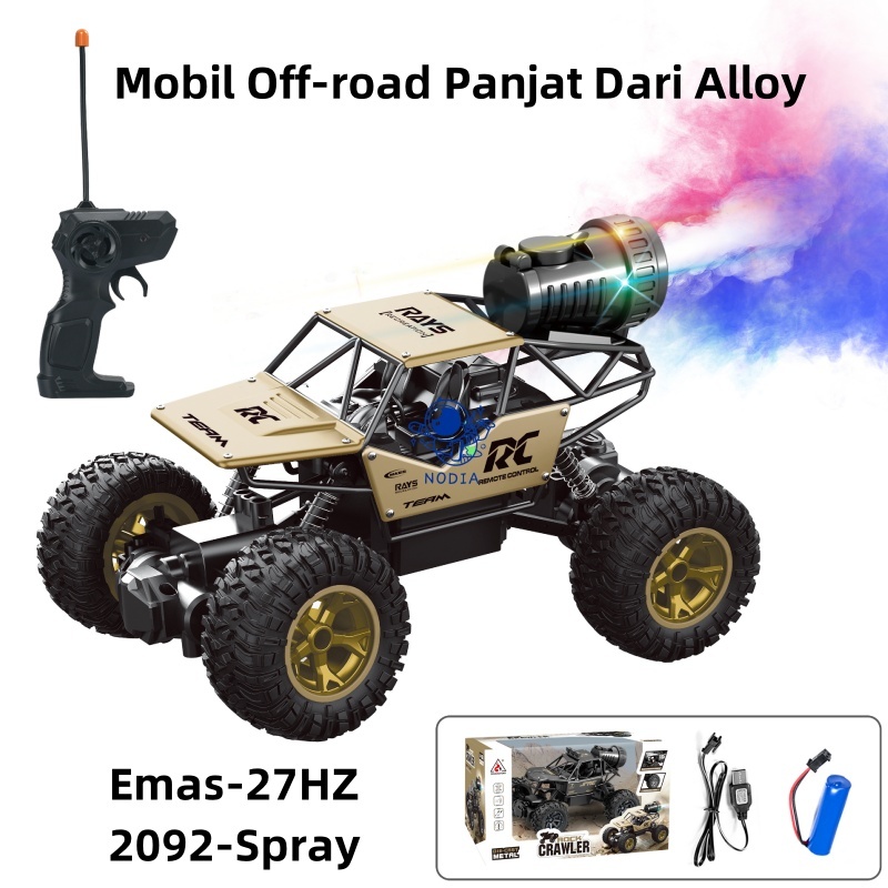 Mainan Mobil Alloy Remote ControlOff-Road Climbing Car RC Rock Crawler  2WDPowerful Hadiah Anak-anak