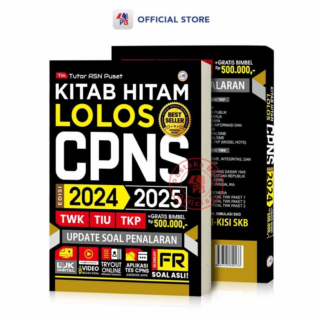 Jual Buku Kitab Hitam Lolos Cpns Twk Tiu Tkp Skb Update Materi Terbaru Shopee