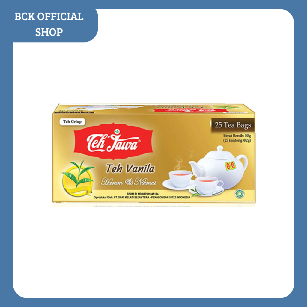 Jual Teh Celup Teh Jawa rasa Vanilla 25'bags (pcs) | Shopee Indonesia